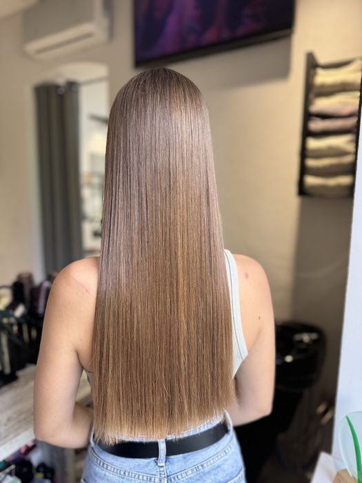 Фарбування волосся, Airtouch, вихід з чорного, балаяж, догляд, BOTOX