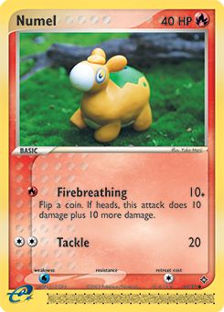 Pokemon Card - Numel 40 HP