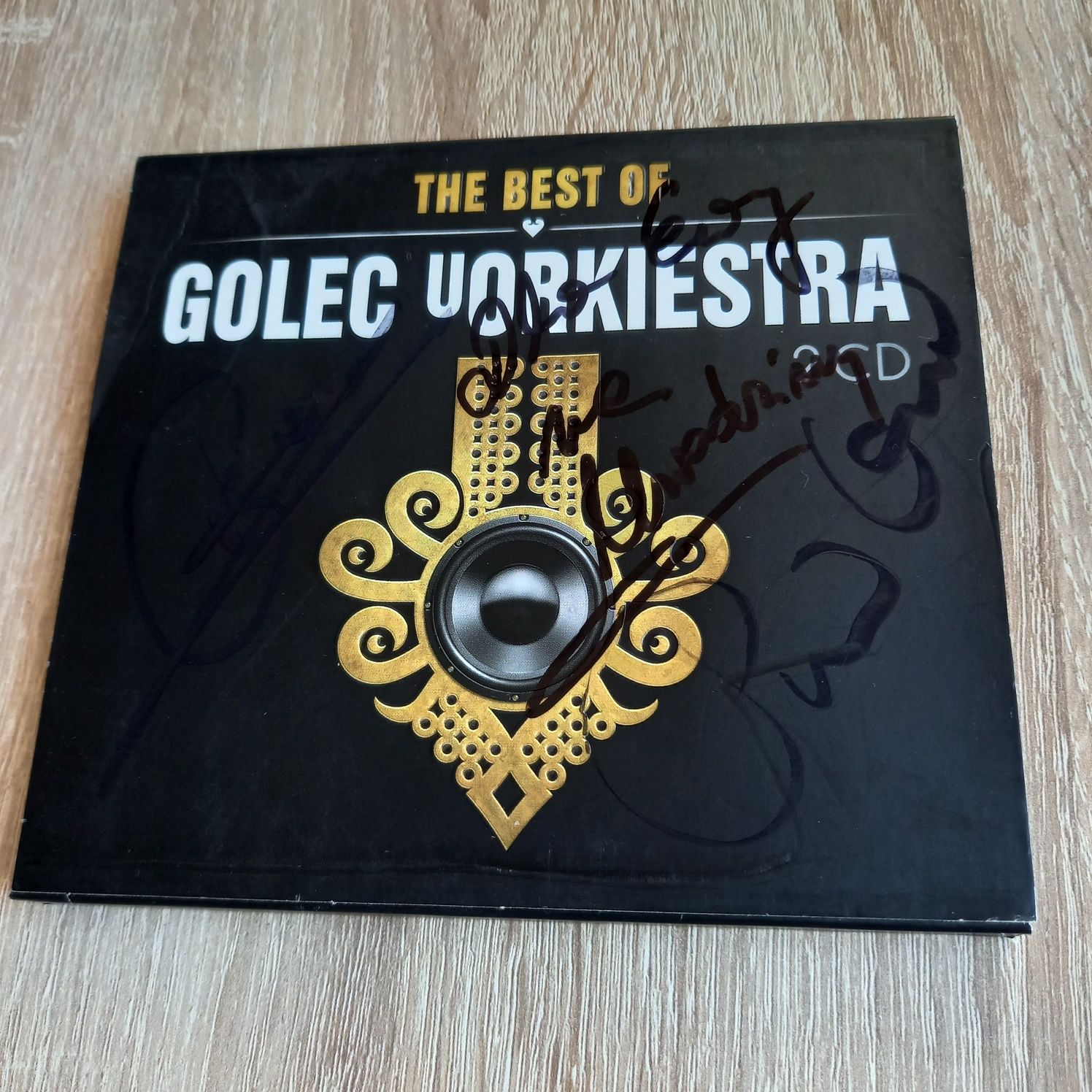 Płyta CD Golec Orkiestra the best of z autografami członków zespołu