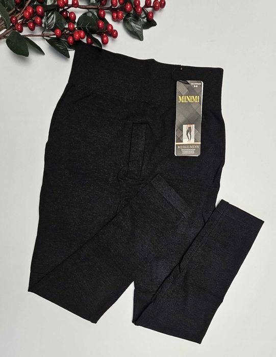 Kaszmirowe legginsy męskie getry kalesony bezszwowe rozmiar S