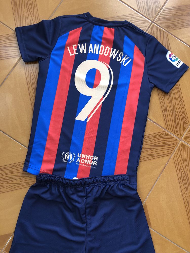 Equipamento de Criança Barcelona Lewandowski