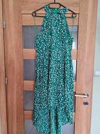 Zielona sukienka panterka 42