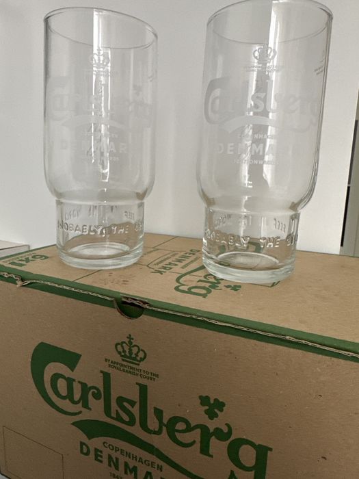 Carlsberg szklanki do piwa kufel 6 szt 0,5 L nowe