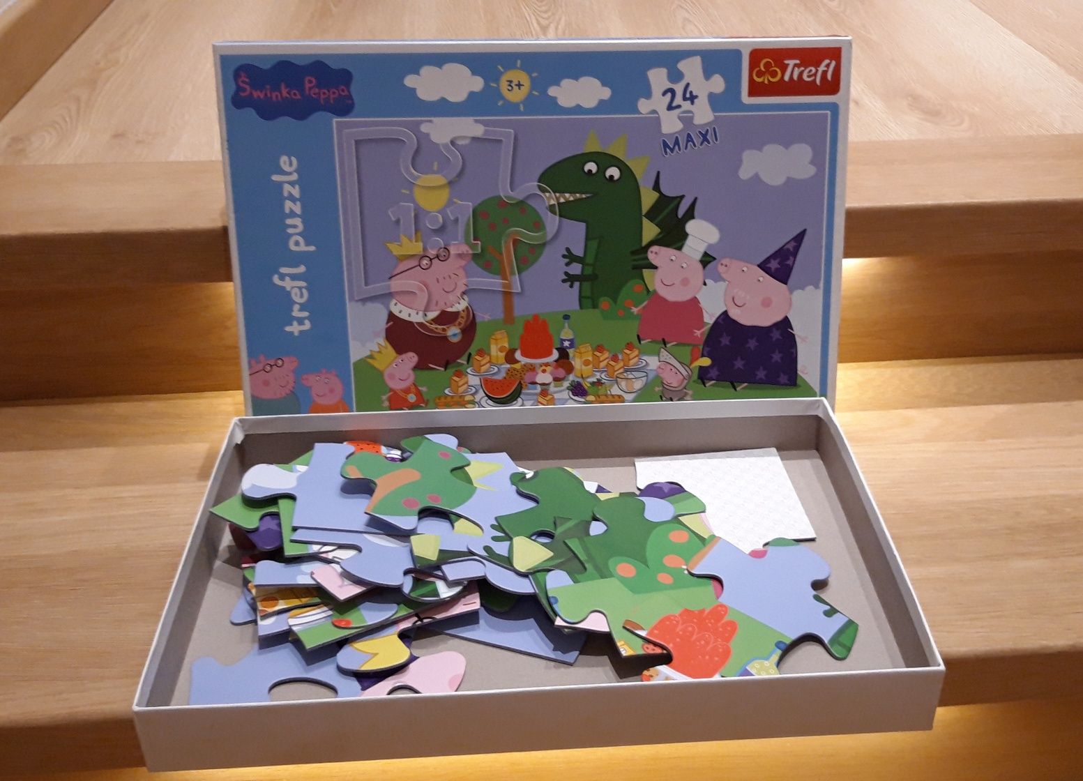 Duże puzzle 20-24 elementy - Peppa, Bolek i Lolek