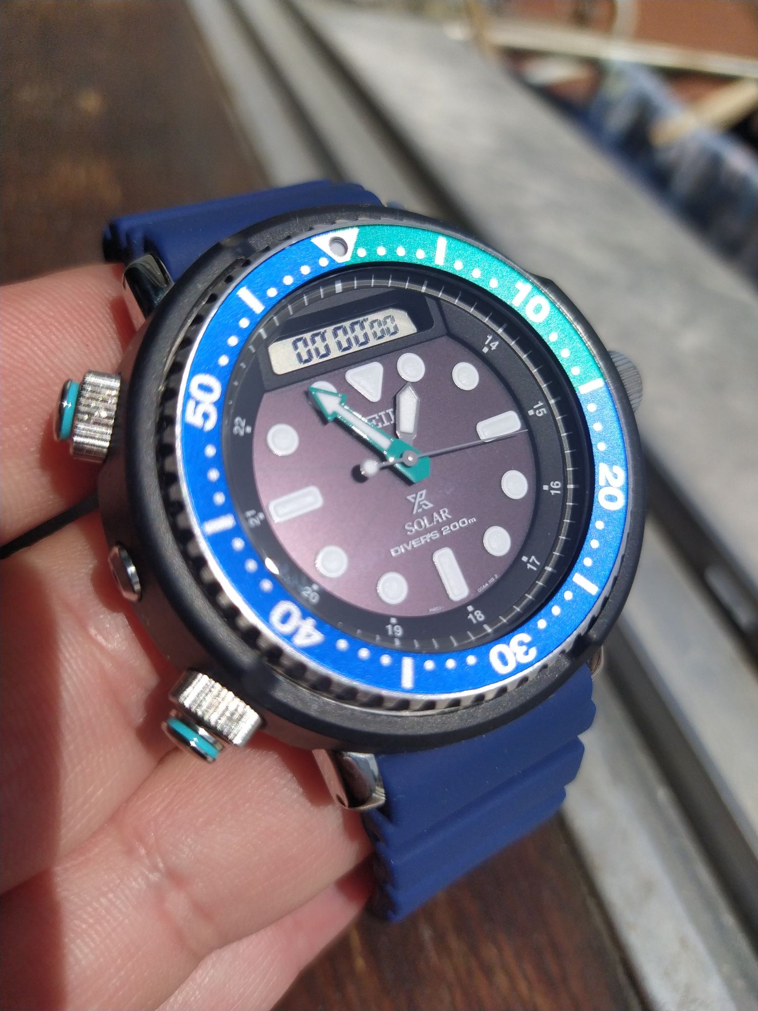 *Novo* Seiko Solar Arnie (Tropical Lagoon) SNJ039P1 Special edition.