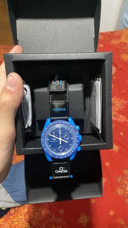 Kolekcjonerski Omega x Swatch Neptune SO33N100