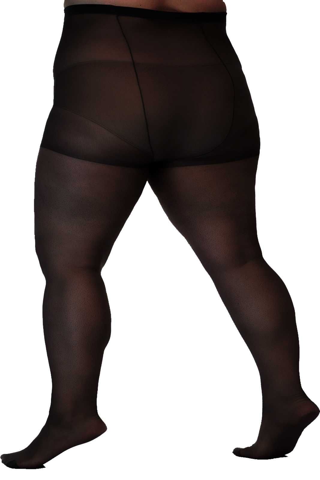 Rajstopy Lida Plus Size , 20den , Czarny , 5XXL , biodra do 170cm
