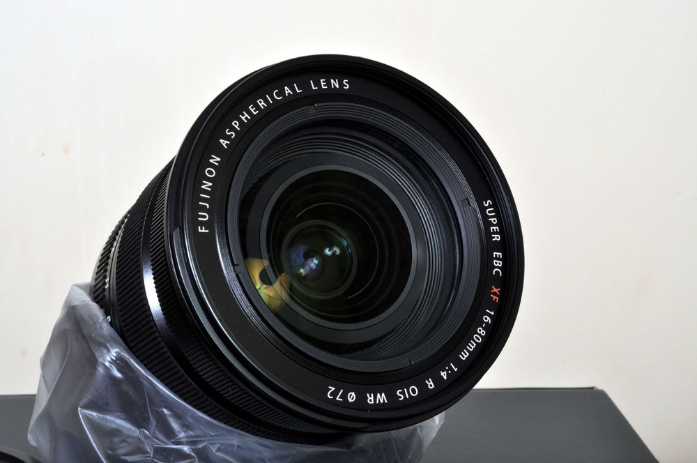 Fuji XF 16x80 F: 4.0 WR. Bom estado.