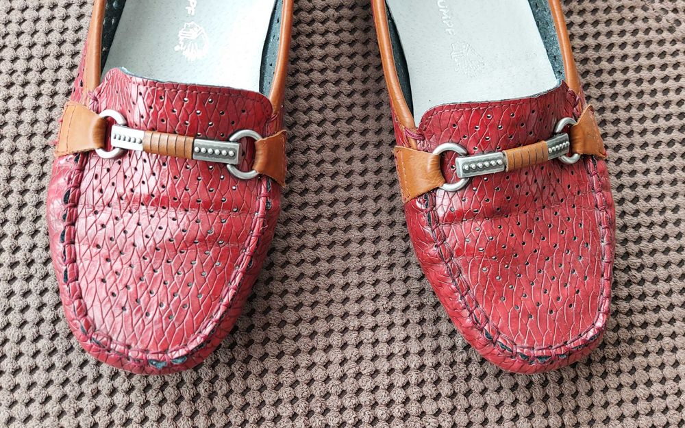 Mokasyny r. 42, damskie, skórzane, Rieker