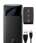 Czarny Powerbank BASEUS Bipow 30000mAh 20W