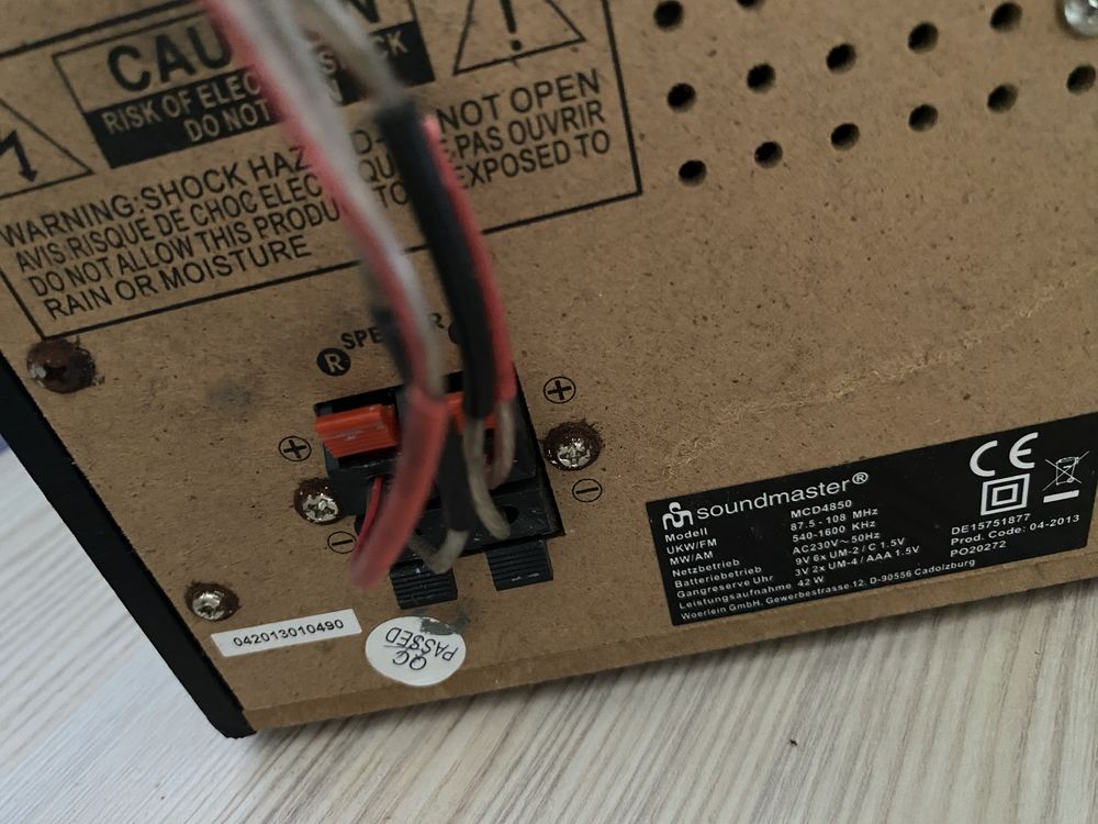 Wieża soundmaster mgr 4850 cd gramofon