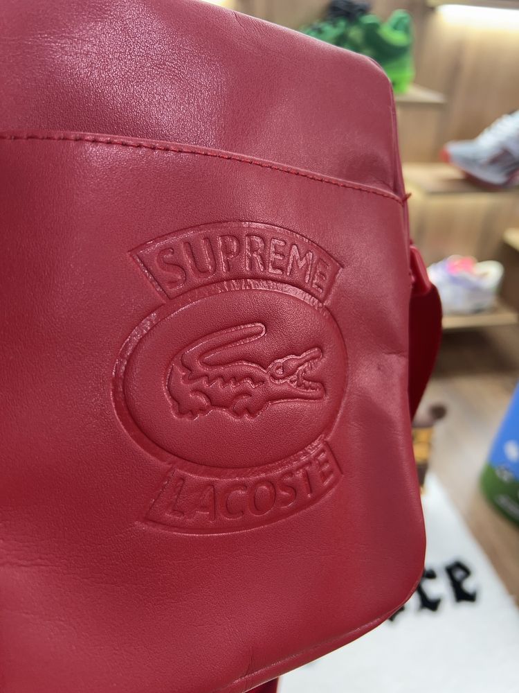 Сумка Supreme x Lacoste Red