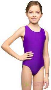 детский спортивный купальник фиолетовый 122-128 рост