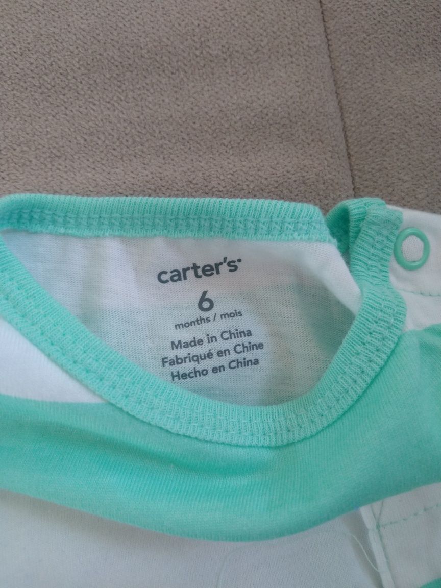Carter's Carters body dziecięce 6mcy ziel pasy