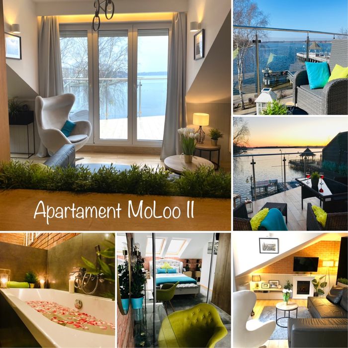 Apartamenty nad jeziorem Nocleg Mazury Ostróda MoLoo Apartament