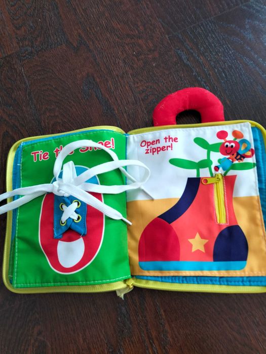 Zestaw zabawek dla dziecka 1 - 2 lata (quiet book, tor kulkowy, puzzle