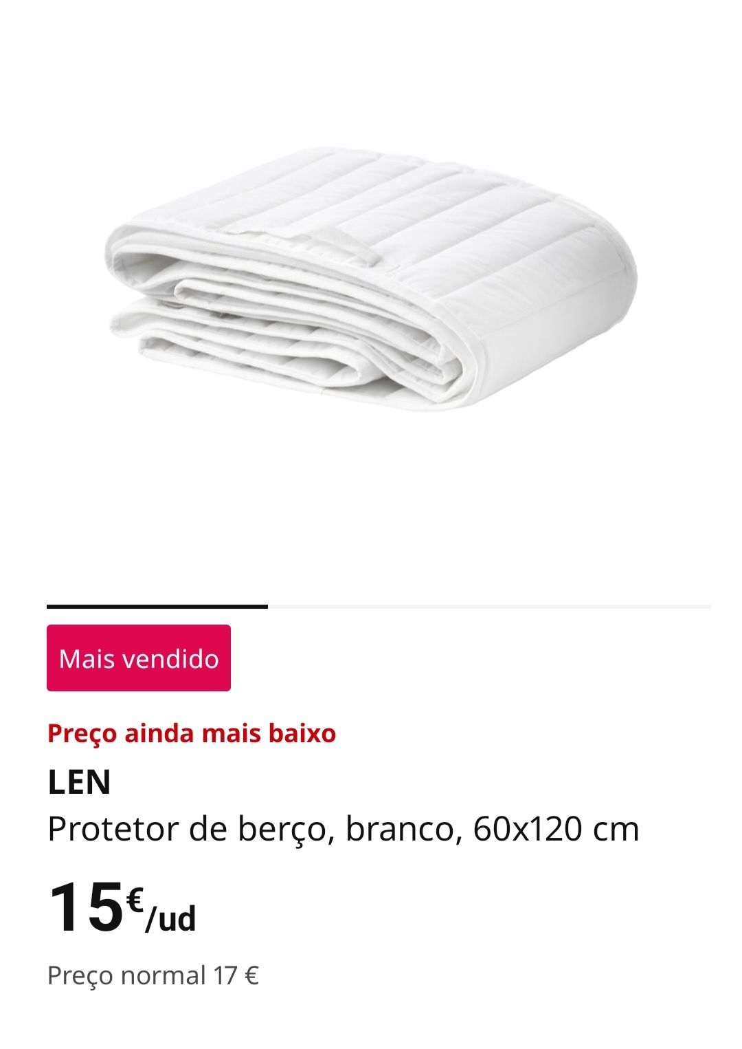 Protetor e rebordo para berço