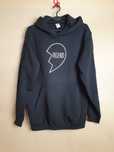 bluza czarna z kapturem friends BFF best 164 S