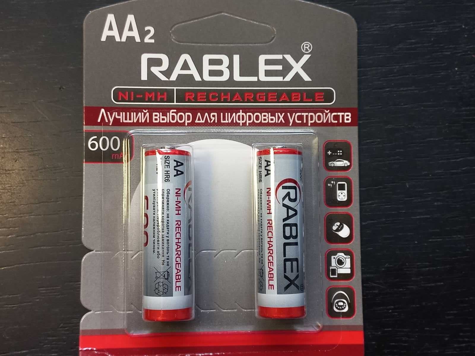 Батарейка акумулятор AA 600mah 1,2в Ni-Mh пальчиковий 14500 аа ааа AAA