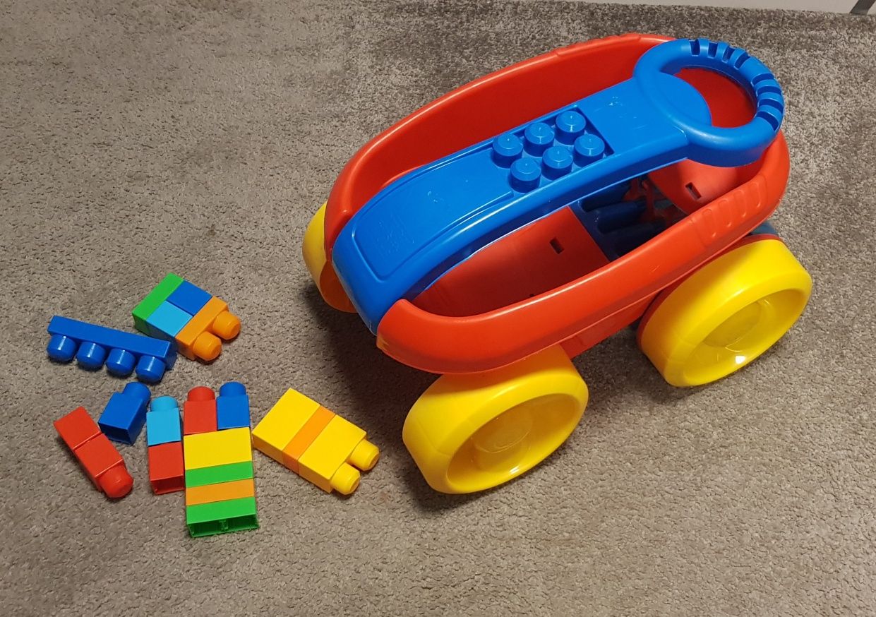 Mega Bloks wózek zbierajacy klocki