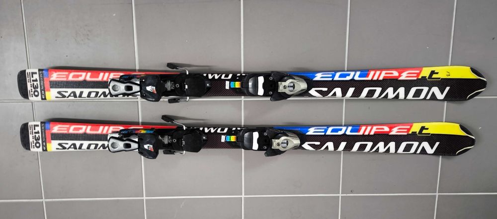 Narty junior Salomon Equipe 130 cm z butami Dalbello Team 260 mm
