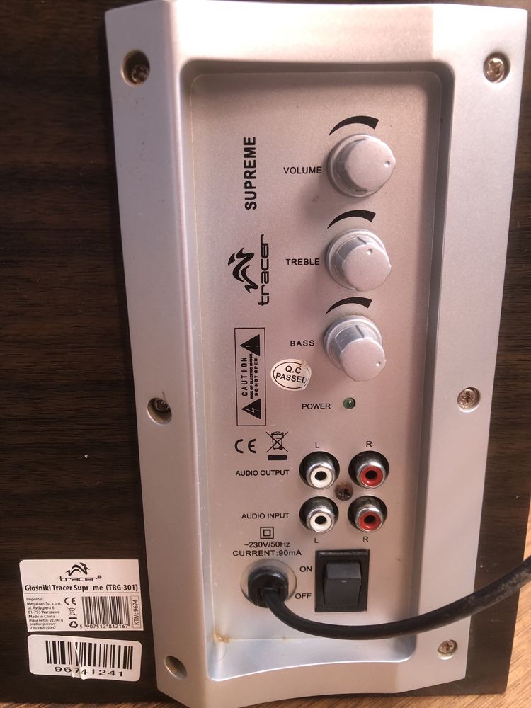 Głosniki Tracer Supreme TRG‑301 2.1