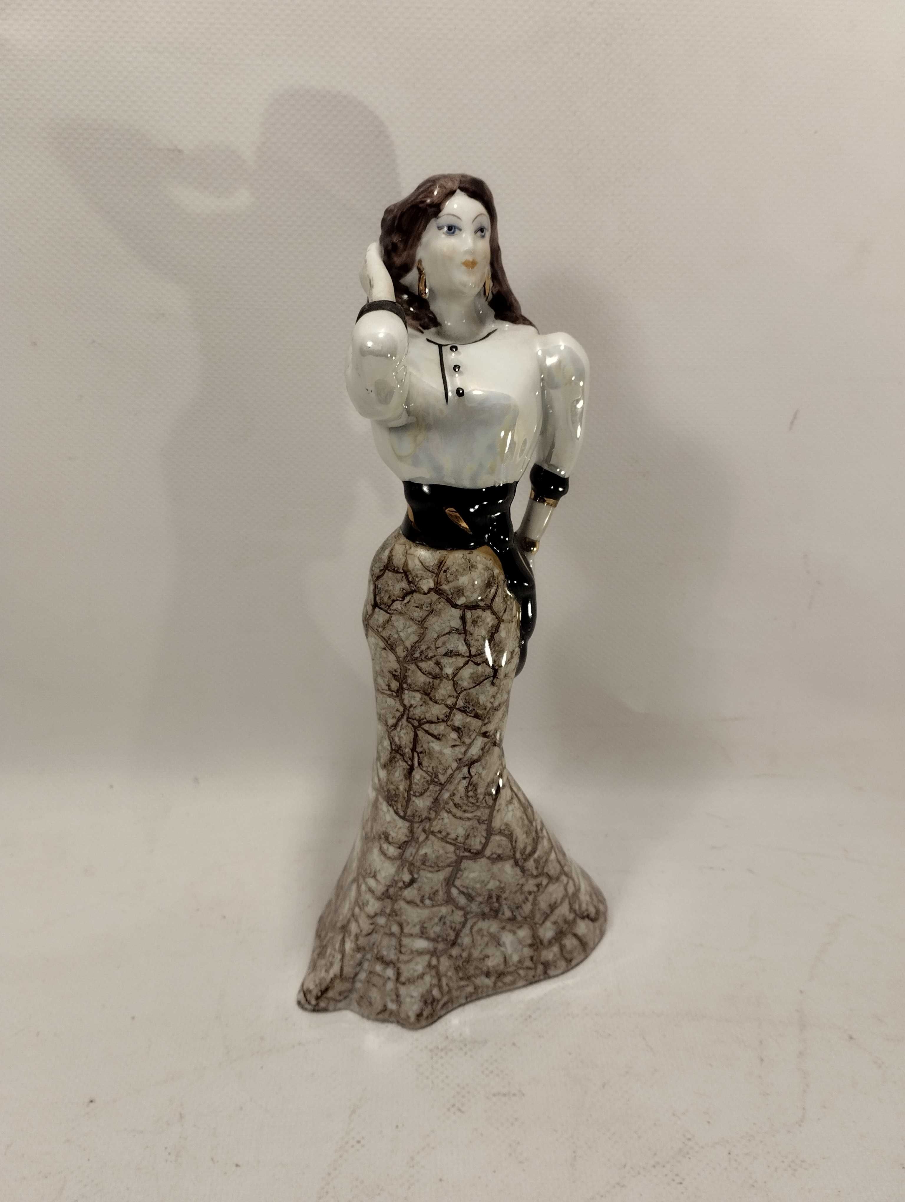 Rzeźba Figura Porcelana Szkliwiona Stipo Dorohoi