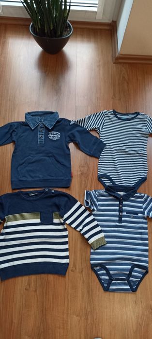 Zestaw ubranek 92 jeansy spodnie sweter body body