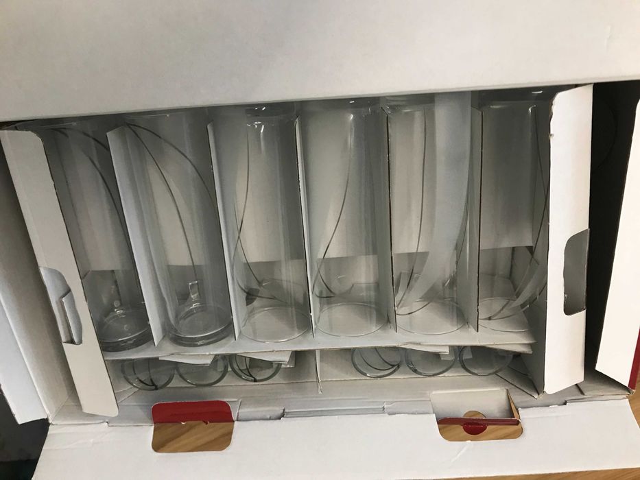 Zestaw stołowy Krosno 30-częściowy , zastawa, kieliszki, szklanki