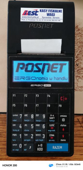 Posnet Ergo online kasa fiskalna WiFi RS232