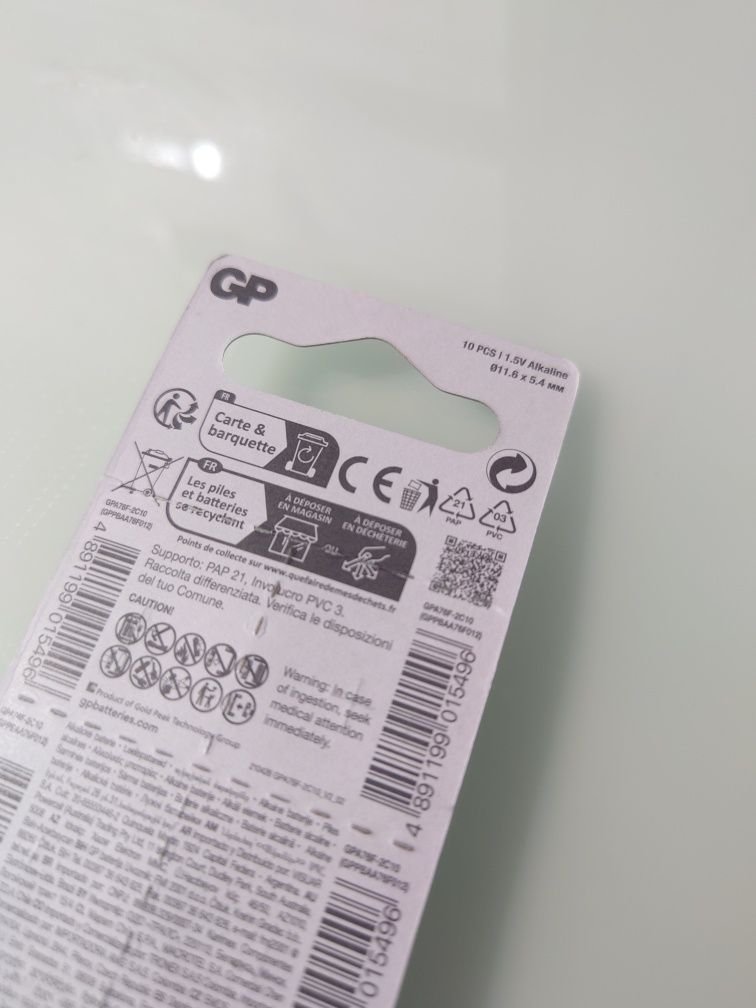 10x Baterie LR44 Guzikowa Zegar Pilot alkaliczne 1.5V GP A76 AG13 G13