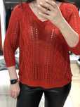 Axurowy sweterek Massimo Dutti