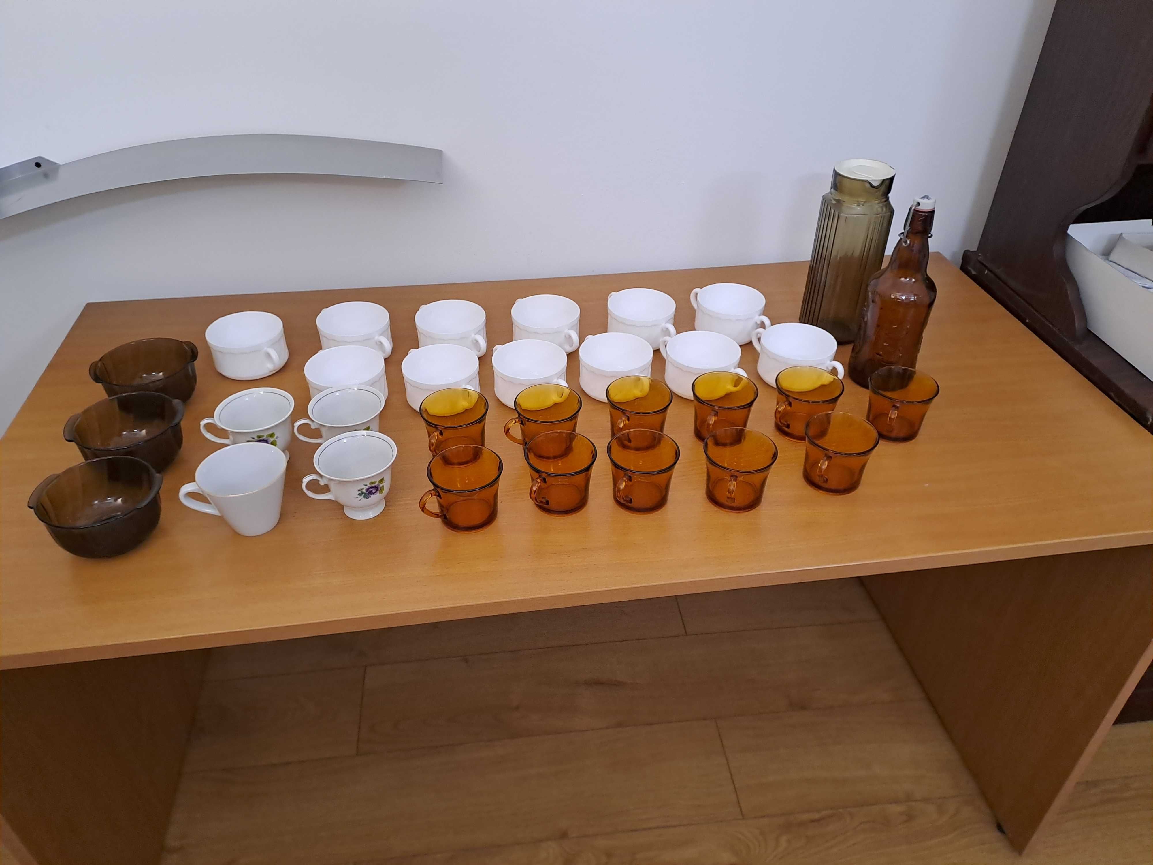 Oryginalne szklanki kubki Duralex barszczówki Prl