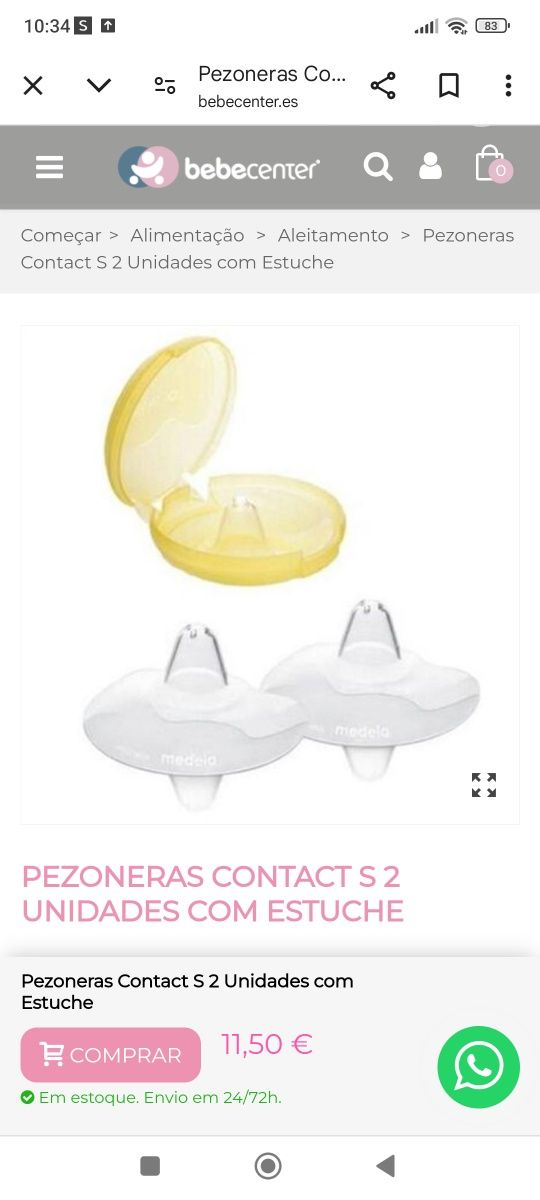 Adaptadores de mamilos medela