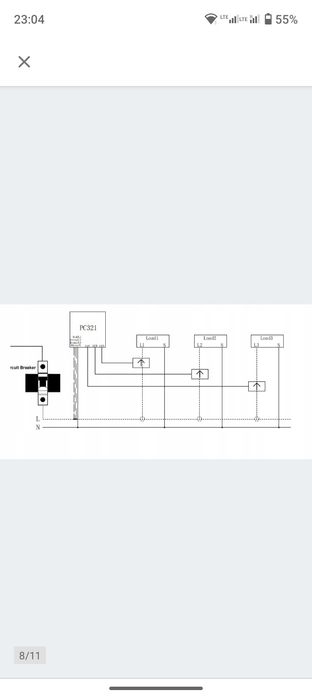 Licznik energii WiFi 3 fazy DWUSTRONNY 80A Transformatory Antena TUYA