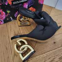 Buty szpilki dolce & gabbana d&g klapki laczki