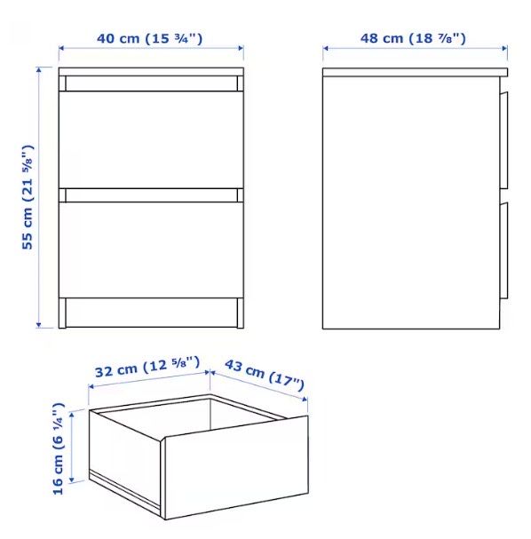 Mesa de Cabeceira MALM - IKEA