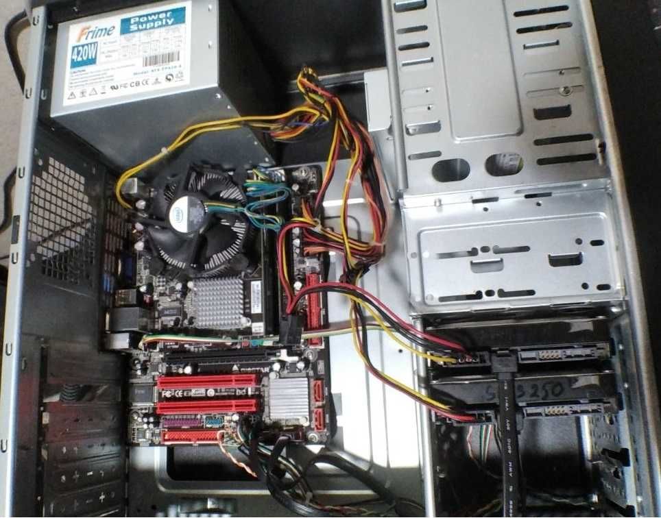 Компьютер 4ядра, 4гб ддр2, бп 400в, hdd 160+250