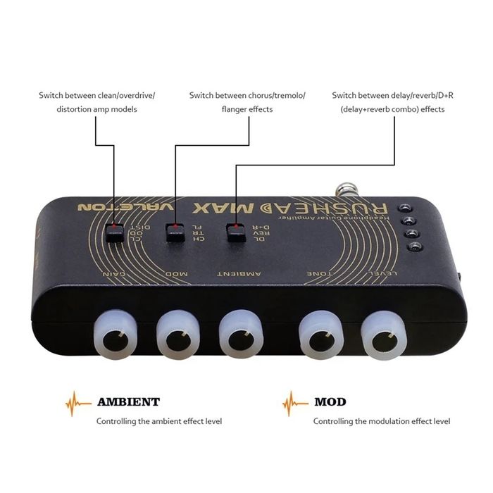 Портативный усилитель для электрогитары Valeton Rushead Max