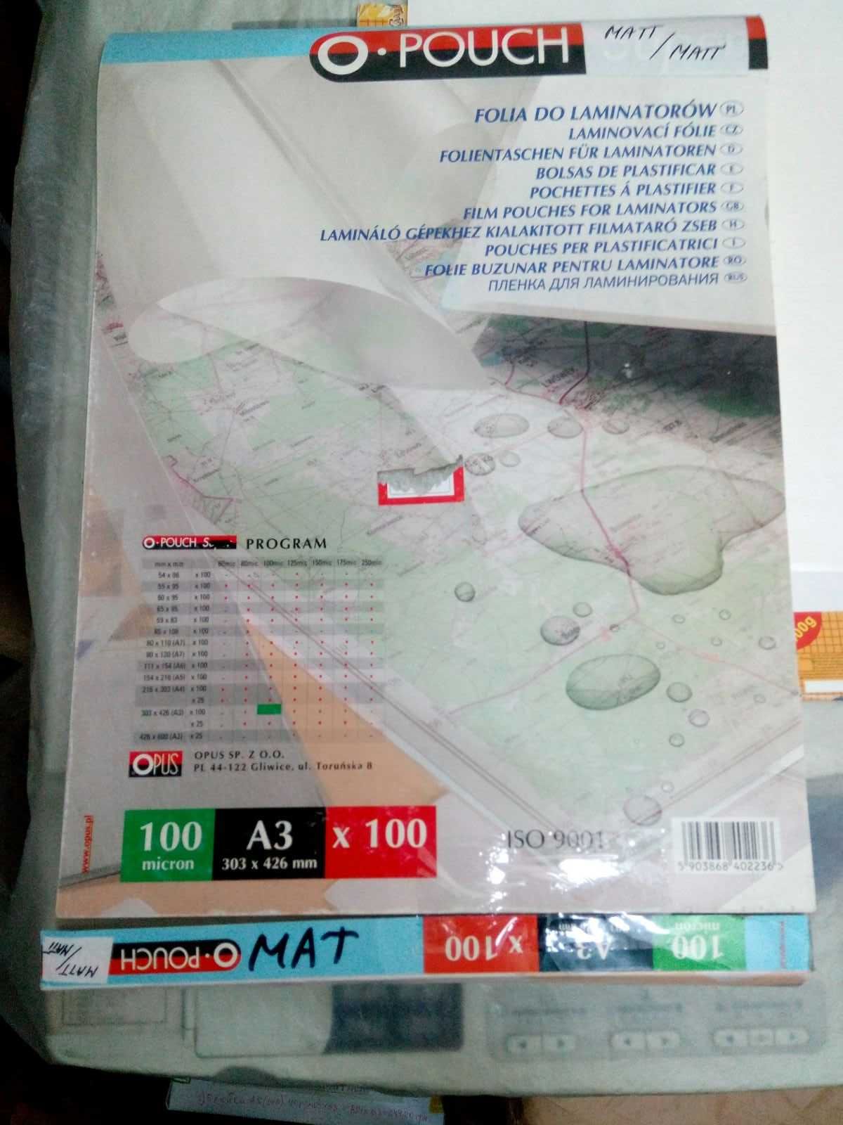 пленка конвертная А3 матовая,soft-tach OPUS-100 мкм