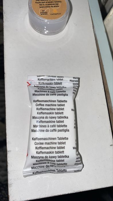 Smar spożywczy H1 5g i aplikator.  Odkamieniacz do ekspresów do kawy