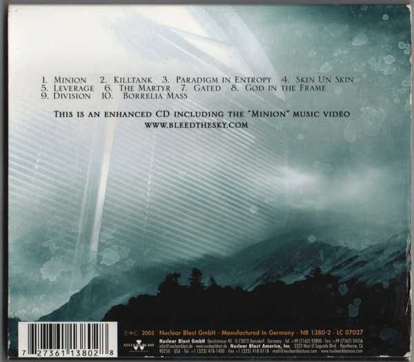 BLEED THE SKY cd Paradigm In Entropy       metal