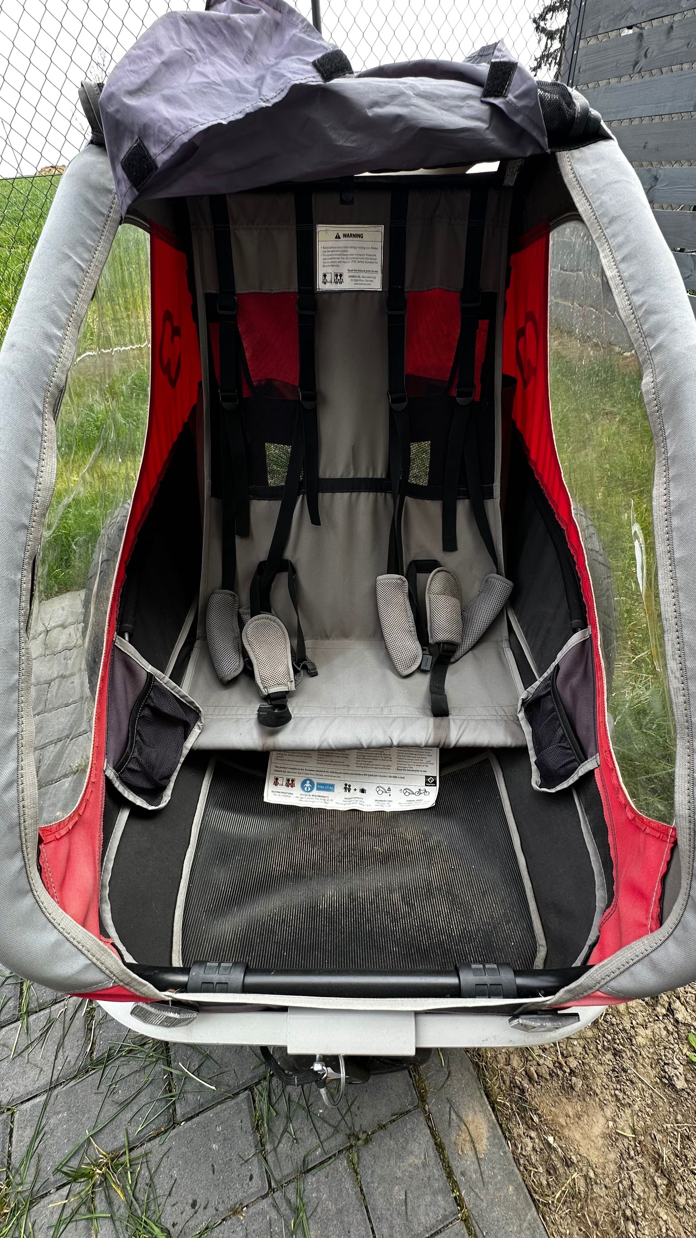 Przyczepka rowerowa Hamax, 2 osoby