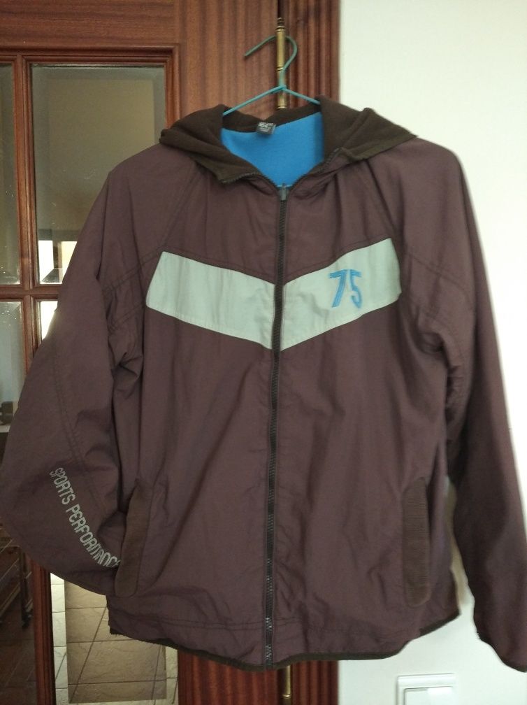 Blusão castanho da Zara tamanho 13/14 anos