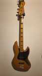 Fender Squier Jazz Bass Vibe 70's Natural Stan idealny