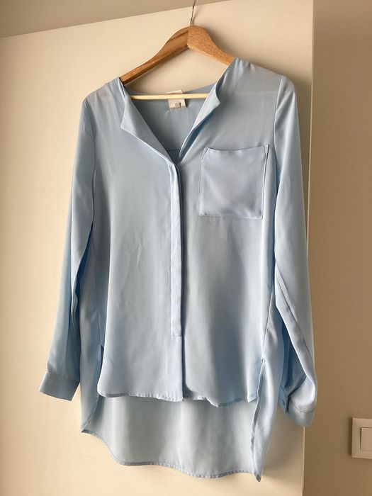 Koszula błękitna oversize rozmiar 36