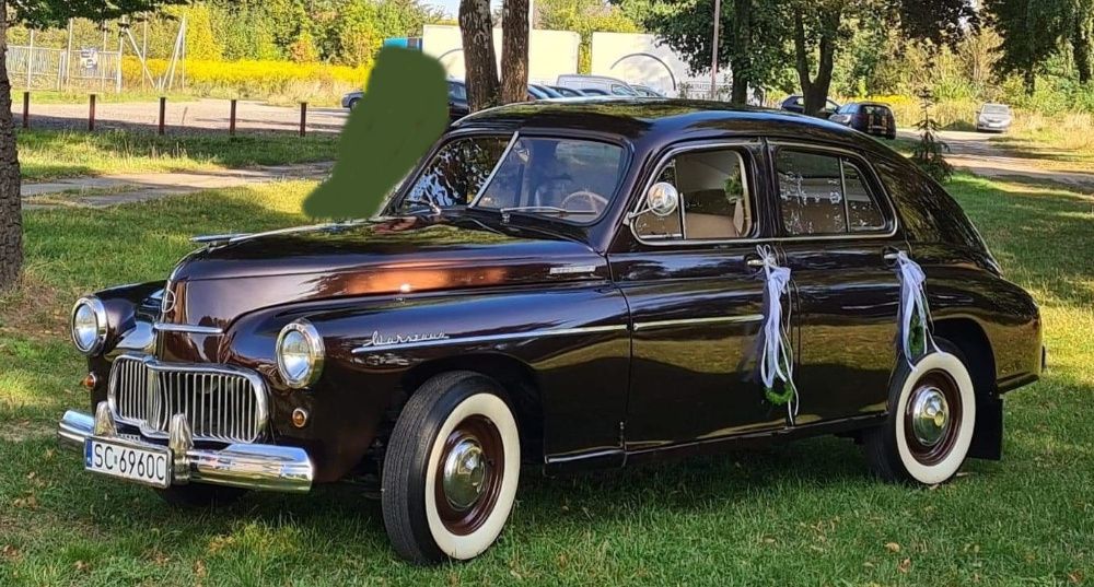 Warszawa M20 - Zabytkowe auto do ślubu/samochód do ślubu/wesele