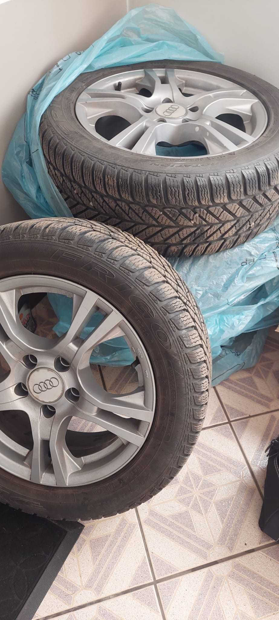 Alufelgi 16" 205/55 felgi aluminiowe + opony zimowe Audi a3