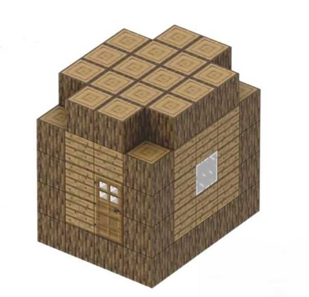 Конструктор Майнкрафт Базовий дерев'яний будинок 78 дет /018