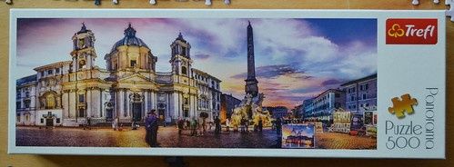 Trefl, puzzle, panormiczne Piazza Navona, Rzym, 500